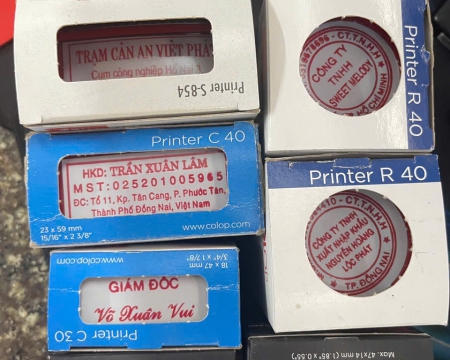 Khắc dấu các loại