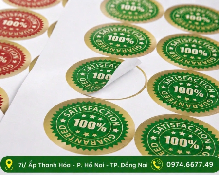 In decal/ tem nhãn các loại